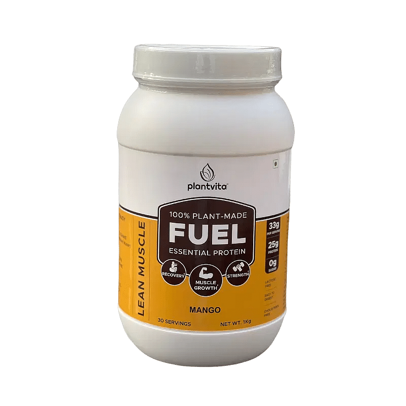 PlantVita FUEL Plant Protein for Muscle Growth & Recovery with Turmeric Extract & Digestive Enzymes ( Mango, 1Kg )
PlantVita FUEL Plant Protein for Muscle Growth & Recovery with Turmeric Extract & Digestive Enzymes ( Mango, 1Kg )