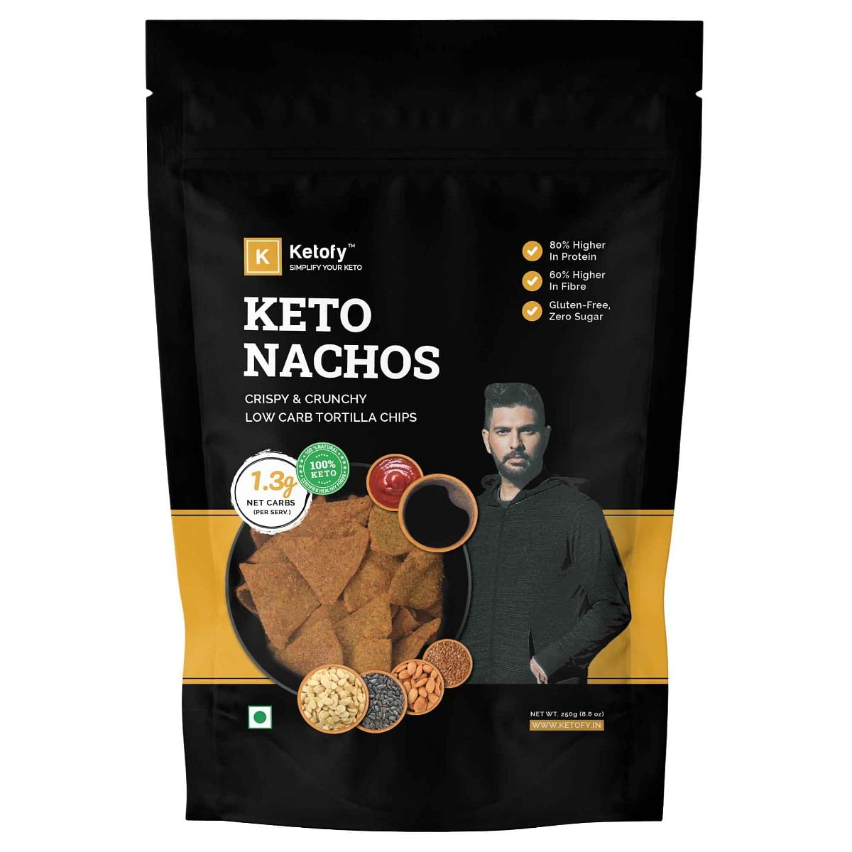 Ketofy - Keto Nachos (250g) | Lightly Spicy Tex Mex Nachos | Gluten Free | Healthy Snacks for Kids and Adults
Ketofy - Keto Nachos (250g) | Lightly Spicy Tex Mex Nachos | Gluten Free | Healthy Snacks for Kids and Adults