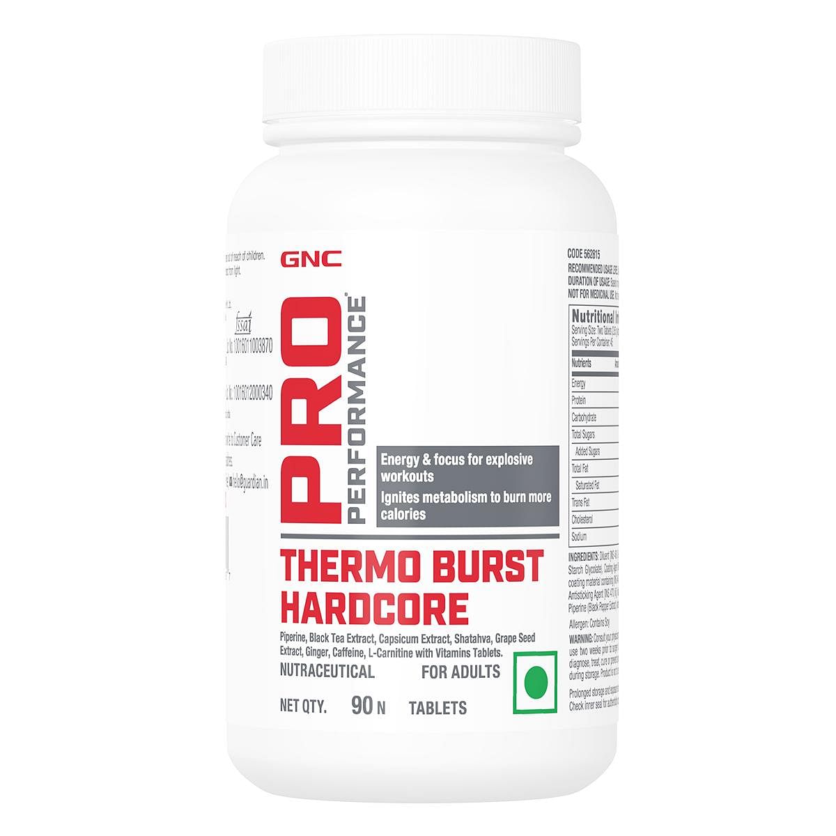 GNC Pro Performance Thermo Burst Hardcore | Burns More Calories | High Energy & Focus | Boosts Metabolism | Supports Explosive Workout | Healthy We...
GNC Pro Performance Thermo Burst Hardcore | Burns More Calories | High Energy & Focus | Boosts Metabolism | Supports Explosive Workout | Healthy We...