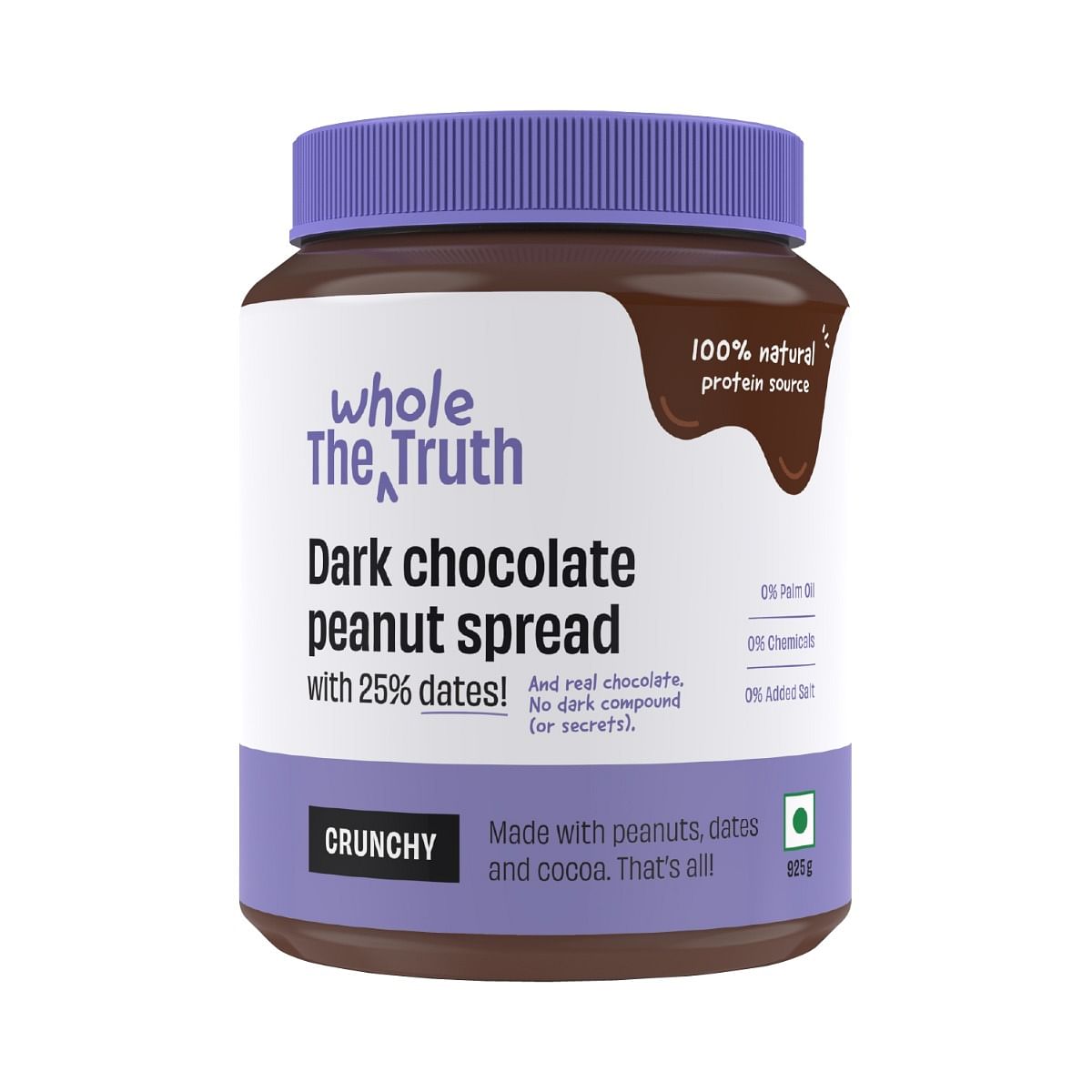 The Whole Truth - Supersaver Pack | Dark Chocolate Peanut Spreads | 925 g | Crunchy | No Added Sugar | No Artificial Sweeteners | No Gluten | No Pr...
The Whole Truth - Supersaver Pack | Dark Chocolate Peanut Spreads | 925 g | Crunchy | No Added Sugar | No Artificial Sweeteners | No Gluten | No Pr...