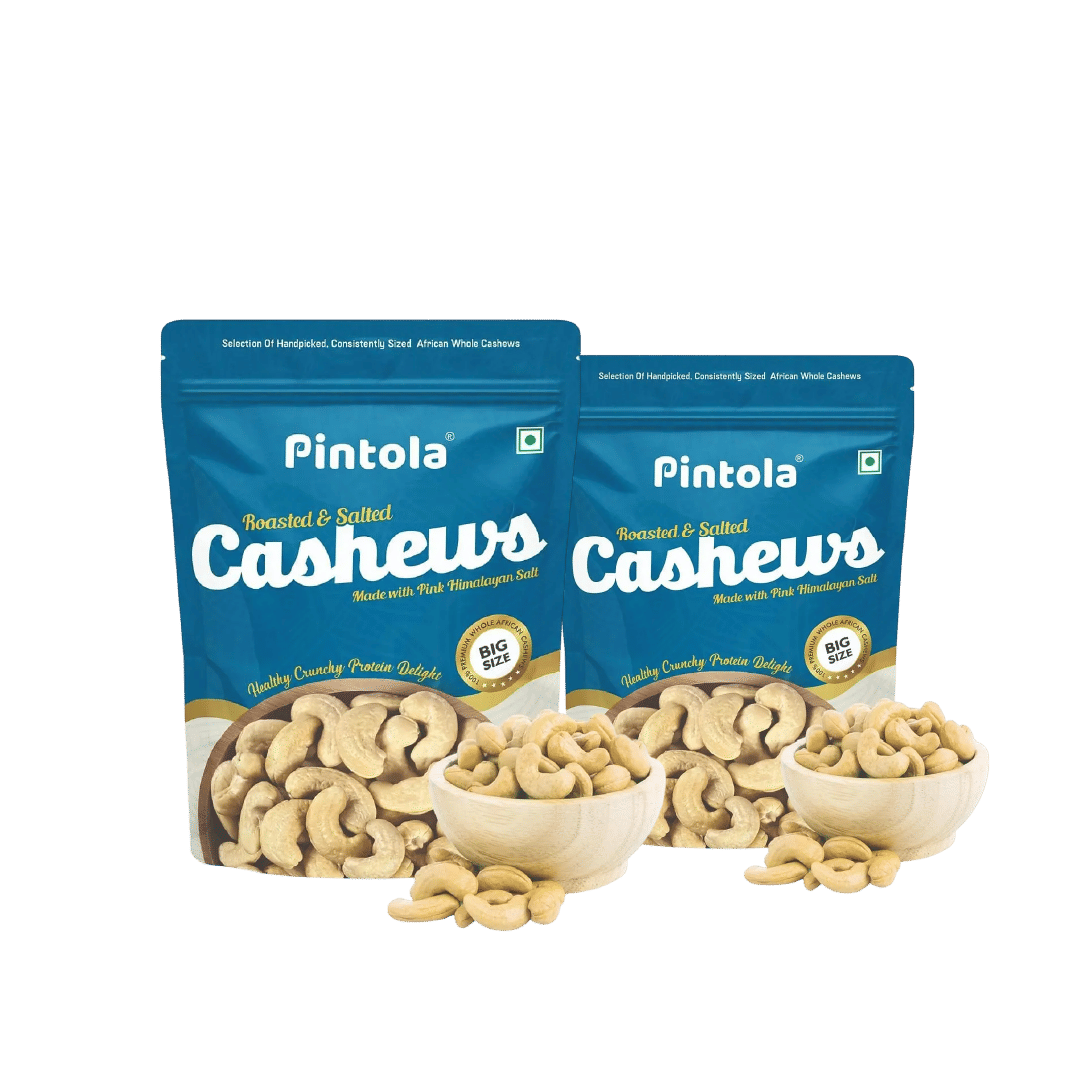 Pintola Roasted & Salted Cashews 200g| Made With 100% Premium Whole African Cashews | Goodness Of Himalayan Pink Salt | High In Protein | Rich In A...
Pintola Roasted & Salted Cashews 200g| Made With 100% Premium Whole African Cashews | Goodness Of Himalayan Pink Salt | High In Protein | Rich In A...