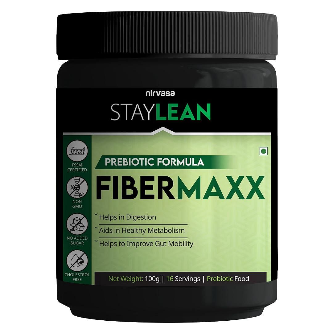 Nirvasa Staylean Fibermaxx Powder, Potent Prebiotic Formula, Enriched with Inulin, Lactitol, Fructooligosaccharides (FOS) and Wheat Dextrin, Vegete...
Nirvasa Staylean Fibermaxx Powder, Potent Prebiotic Formula, Enriched with Inulin, Lactitol, Fructooligosaccharides (FOS) and Wheat Dextrin, Vegete...