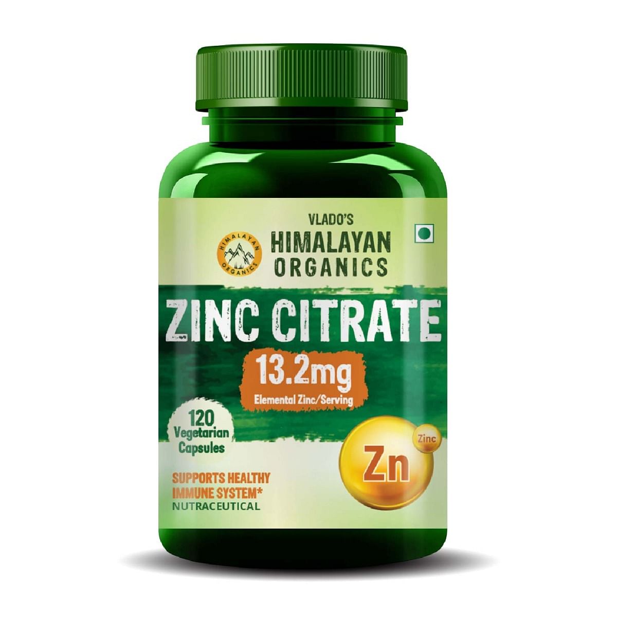 Vlado's Himalayan Organics Zinc Citrate | Support Healthy Immune Function | Improve Iron Absorption | Antioxidant Support - 120 Veg Capsules
Vlado's Himalayan Organics Zinc Citrate | Support Healthy Immune Function | Improve Iron Absorption | Antioxidant Support - 120 Veg Capsules
