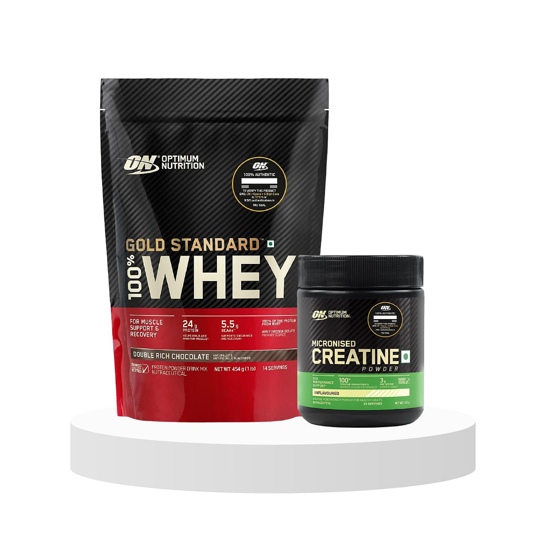 Optimum Nutrition (ON) Gold Standard 100% Whey Protein Powder 1 lbs, 454 g (Double Rich Chocolate), for Muscle Support & Recovery, Vegetarian - Pri...
Optimum Nutrition (ON) Gold Standard 100% Whey Protein Powder 1 lbs, 454 g (Double Rich Chocolate), for Muscle Support & Recovery, Vegetarian - Pri...