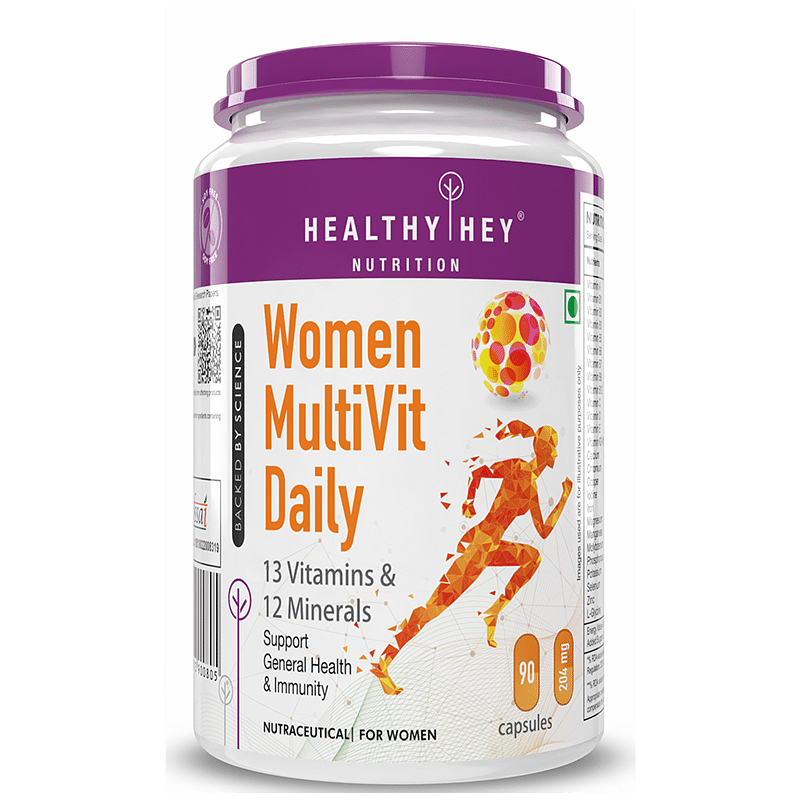 HealthyHey Nutrition Multi Vitamin for Women - Multi-Vit Daily - 13 Vitamins & 12 Minerals - Vegan - 90 Capsules (90)
HealthyHey Nutrition Multi Vitamin for Women - Multi-Vit Daily - 13 Vitamins & 12 Minerals - Vegan - 90 Capsules (90)