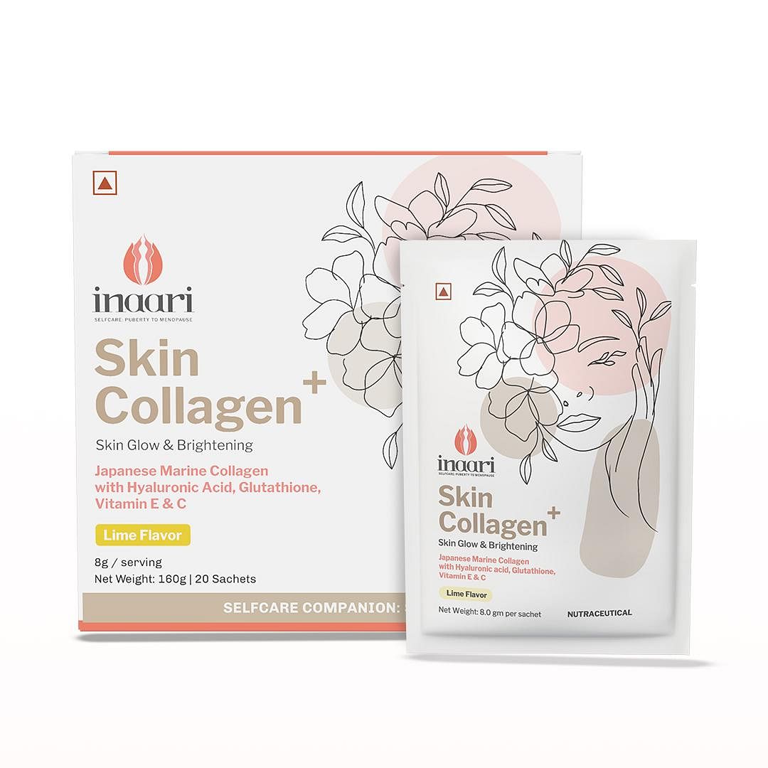 Inaari Collagen Plus Powder, 160gm | Collagen Supplements For Women | Japanese Marine Collagen Type 1 & 3| Glutathione, Vitamin C&E For Healthy Glo...
Inaari Collagen Plus Powder, 160gm | Collagen Supplements For Women | Japanese Marine Collagen Type 1 & 3| Glutathione, Vitamin C&E For Healthy Glo...