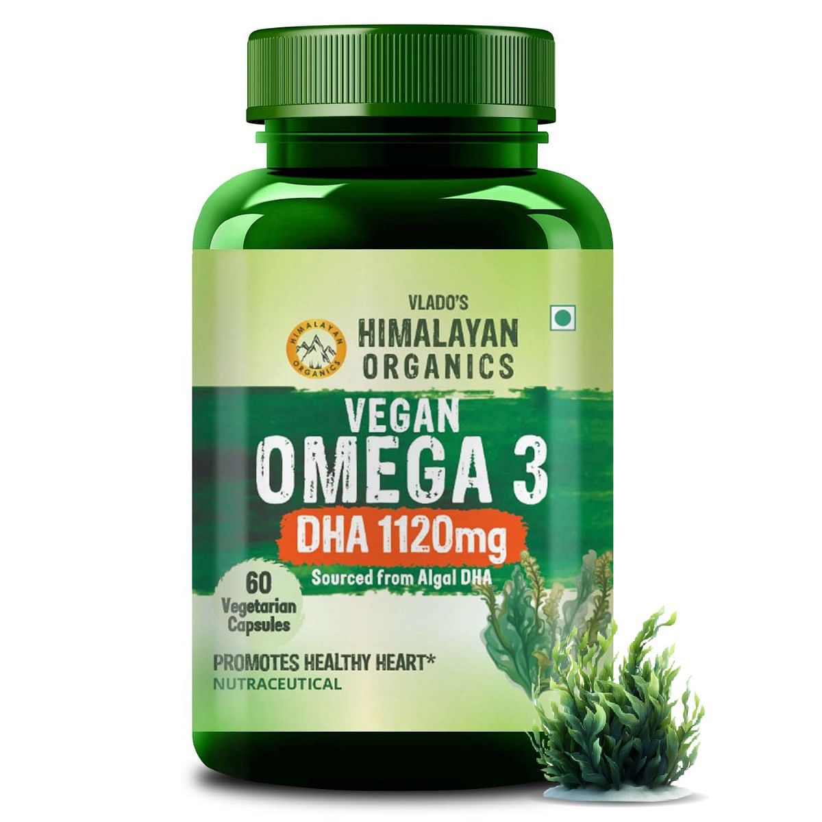 Vlado's Himalayan Organics Vegen Omega 3 - 1120 MG Supplement | 3X Strength | Veg DHA | Vegetarian Omega 3 | Algal DHA | Plant Based | No Fish oil ...
Vlado's Himalayan Organics Vegen Omega 3 - 1120 MG Supplement | 3X Strength | Veg DHA | Vegetarian Omega 3 | Algal DHA | Plant Based | No Fish oil ...