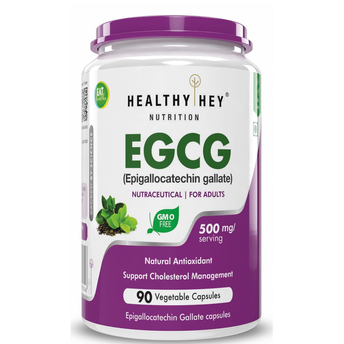 HealthyHey Nutrition EGCG from Green Tea Extract - 500mg EGCG - Antioxidant Support - 90 Veg. Capsules
HealthyHey Nutrition EGCG from Green Tea Extract - 500mg EGCG - Antioxidant Support - 90 Veg. Capsules