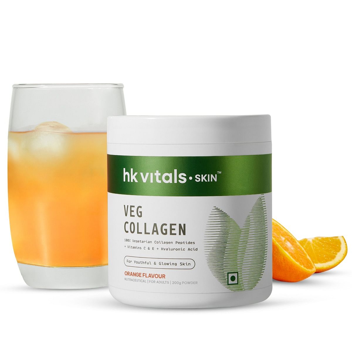 HK VITALS Veg Collagen Supplement (Orange, 200g) | With Biotin, Vitamin C, E, Sodium Hyaluronate | For Healthy Skin, Hair & Nails
HK VITALS Veg Collagen Supplement (Orange, 200g) | With Biotin, Vitamin C, E, Sodium Hyaluronate | For Healthy Skin, Hair & Nails