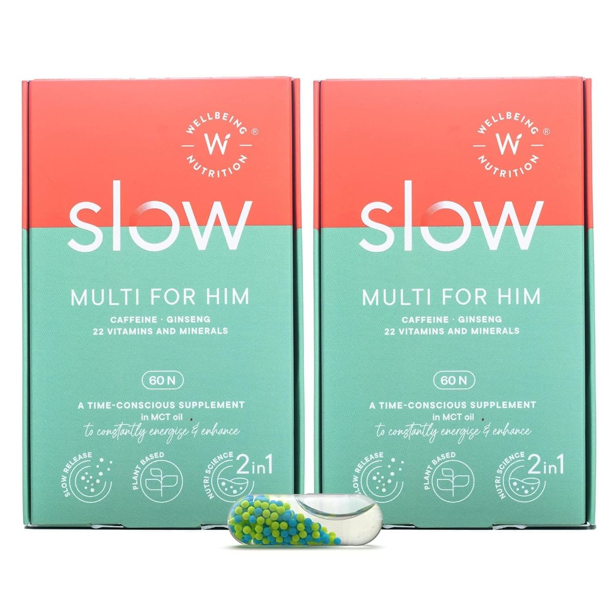 Wellbeing Nutrition Slow | Multivitamin for Men 50+ | 100% RDA of 16 Critical Vitamins & Minerals | Ginkgo Biloba & Lutein in Safflower Oil | Heart...
Wellbeing Nutrition Slow | Multivitamin for Men 50+ | 100% RDA of 16 Critical Vitamins & Minerals | Ginkgo Biloba & Lutein in Safflower Oil | Heart...