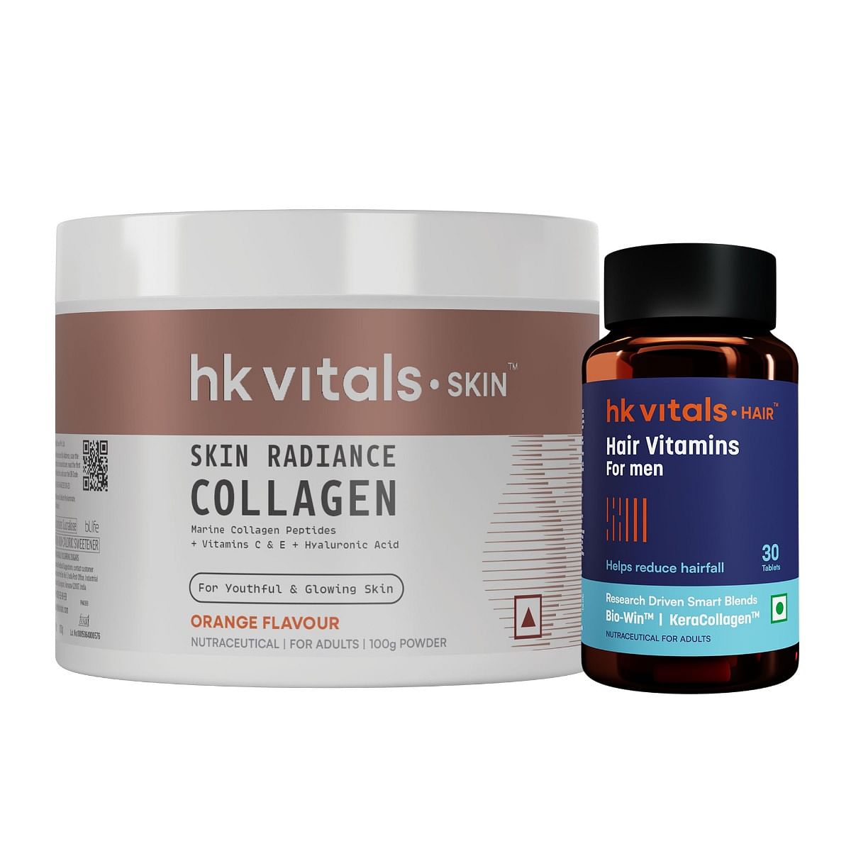 HK Vitals Hair Multivitamin with DHT Blockers, Omega & Biotin, Supports Keratin Synthesis & Helps Reduce Hair Fall, 30 Multivitamin Capsules with S...
HK Vitals Hair Multivitamin with DHT Blockers, Omega & Biotin, Supports Keratin Synthesis & Helps Reduce Hair Fall, 30 Multivitamin Capsules with S...