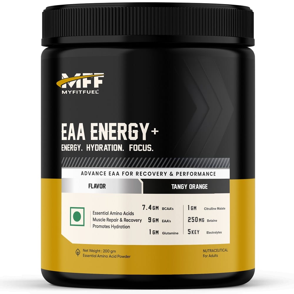 MyFitFuel Tangy Orange Essential Amino Acid, 200 gm
MyFitFuel Tangy Orange Essential Amino Acid, 200 gm