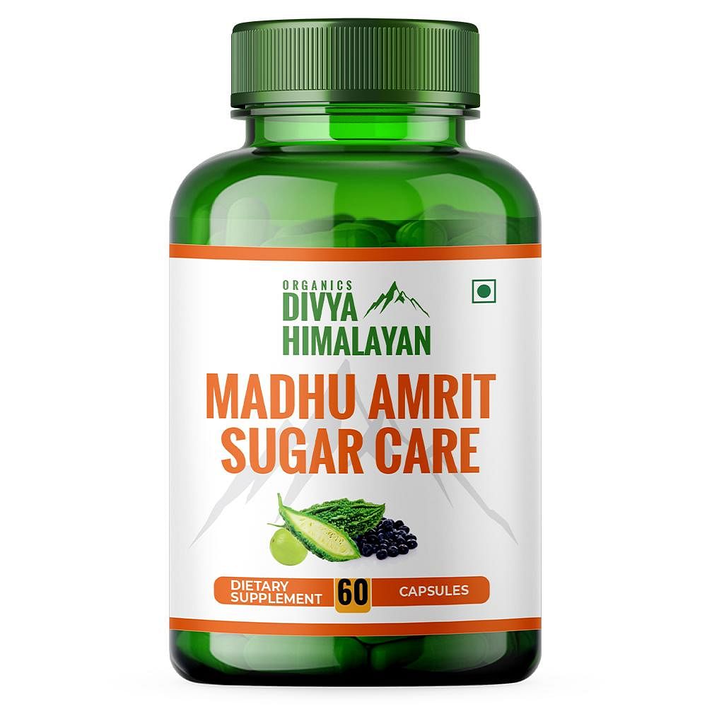 Divya Himalayan Madhu Amrit Sugar Care With Chandraprabha Vati, Karela, Haldi, Neem, Giloy & Jamun Seeds
Divya Himalayan Madhu Amrit Sugar Care With Chandraprabha Vati, Karela, Haldi, Neem, Giloy & Jamun Seeds