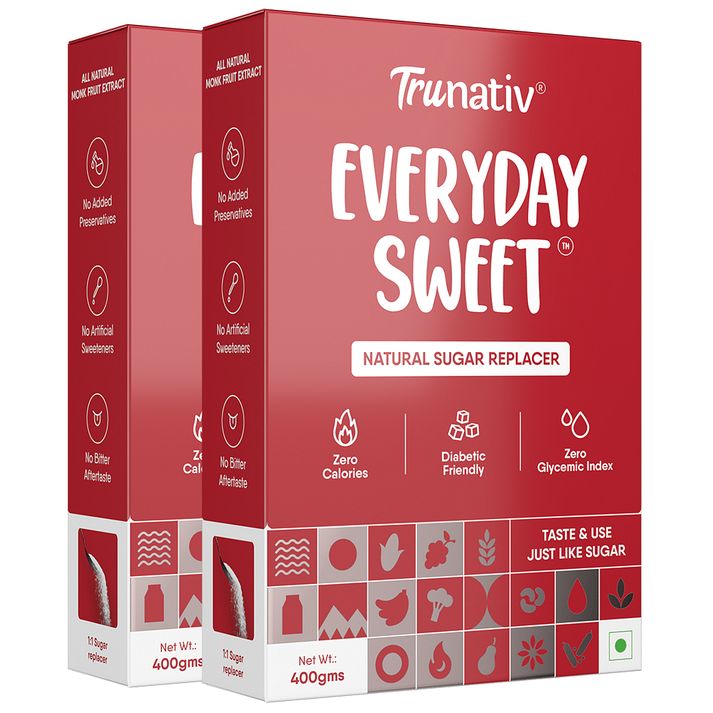 TruNativ Everyday Sweet | Natural 1:1 White Sugar Replacer | Monk Fruit Extract | Zero Calories - Zero Carb - Diabetic Friendly | Cook Bake Blend -...
TruNativ Everyday Sweet | Natural 1:1 White Sugar Replacer | Monk Fruit Extract | Zero Calories - Zero Carb - Diabetic Friendly | Cook Bake Blend -...