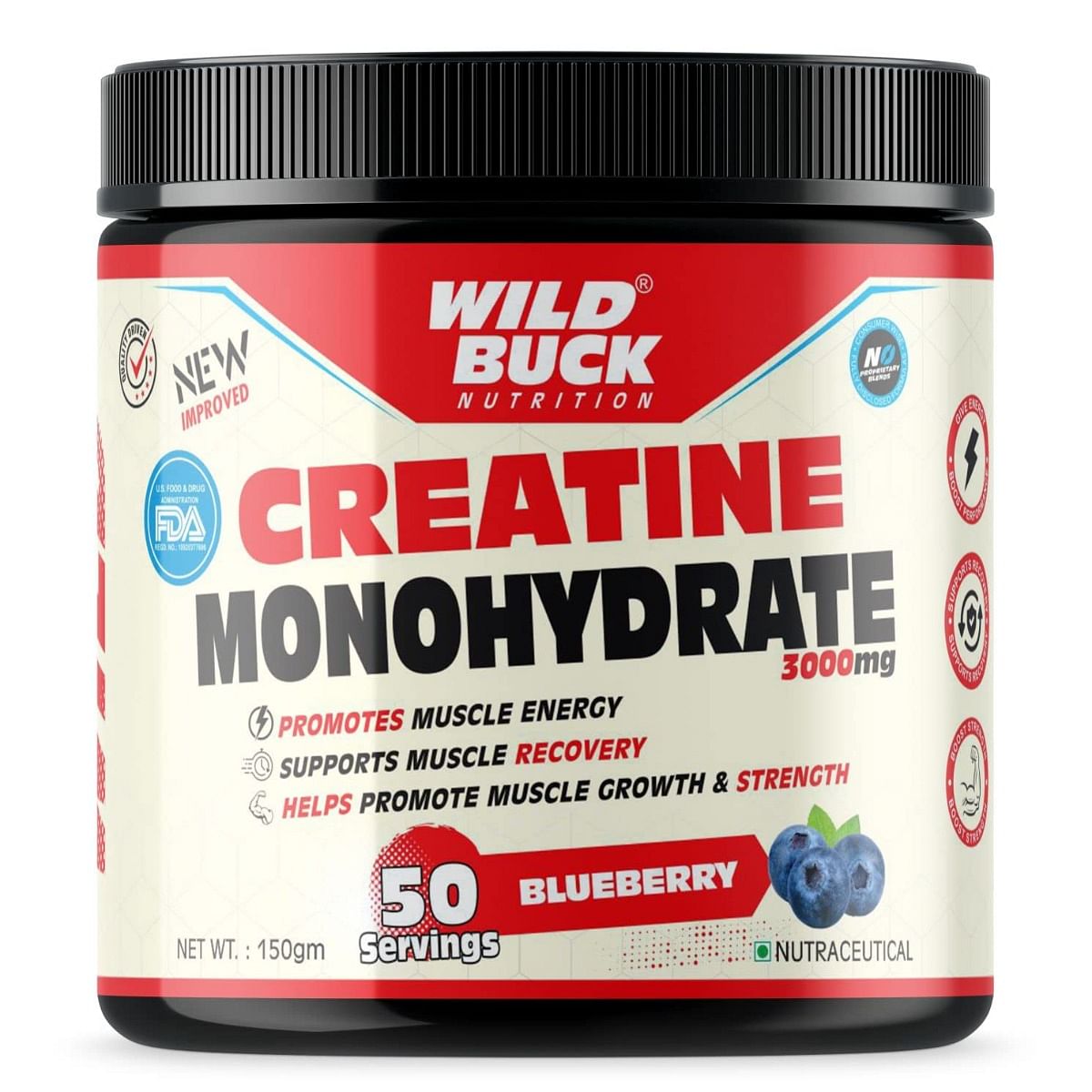 WILD BUCK Creatine Monohydrate Powder, Strength, Reduce Fatigue, 100% Pure Creatine, Lean Muscle Building, Supports Muscle Growth, Athletic Perform...
WILD BUCK Creatine Monohydrate Powder, Strength, Reduce Fatigue, 100% Pure Creatine, Lean Muscle Building, Supports Muscle Growth, Athletic Perform...