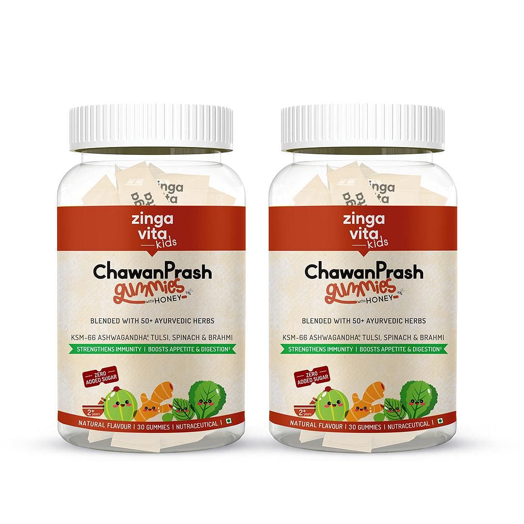 Zingavita Chawanprash Gummies with Honey for Kids (2+ years), Natural Flavor (60 No) Pack of 2
Zingavita Chawanprash Gummies with Honey for Kids (2+ years), Natural Flavor (60 No) Pack of 2