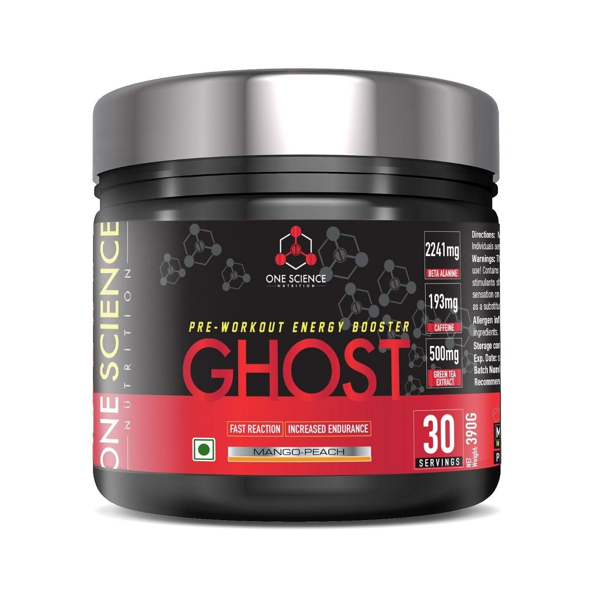 One Science Nutrition (OSN) Ghost Pre-Workout with Vitamin C and Green Tea Extract for Lean Muscles Building | Next Generation Pre-workout Formulat...
One Science Nutrition (OSN) Ghost Pre-Workout with Vitamin C and Green Tea Extract for Lean Muscles Building | Next Generation Pre-workout Formulat...