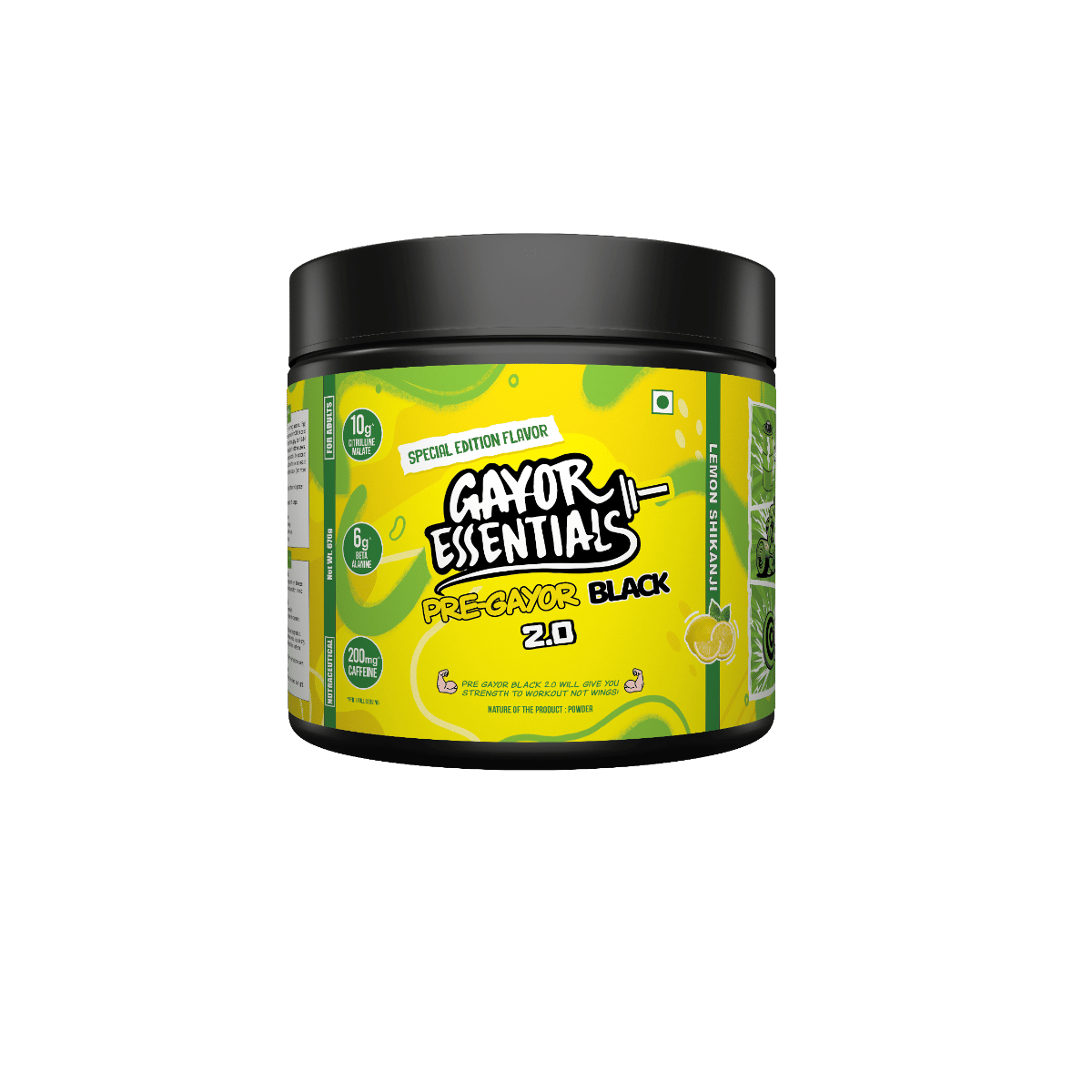 Gayor Essentials Pre Gayor Black 2.0 Optimally Dosed Advanced Pre Workout 10 g Citrulline Malate 6 g Beta Alanine 200 mg Caffeine L-Theanine Energy...
Gayor Essentials Pre Gayor Black 2.0 Optimally Dosed Advanced Pre Workout 10 g Citrulline Malate 6 g Beta Alanine 200 mg Caffeine L-Theanine Energy...