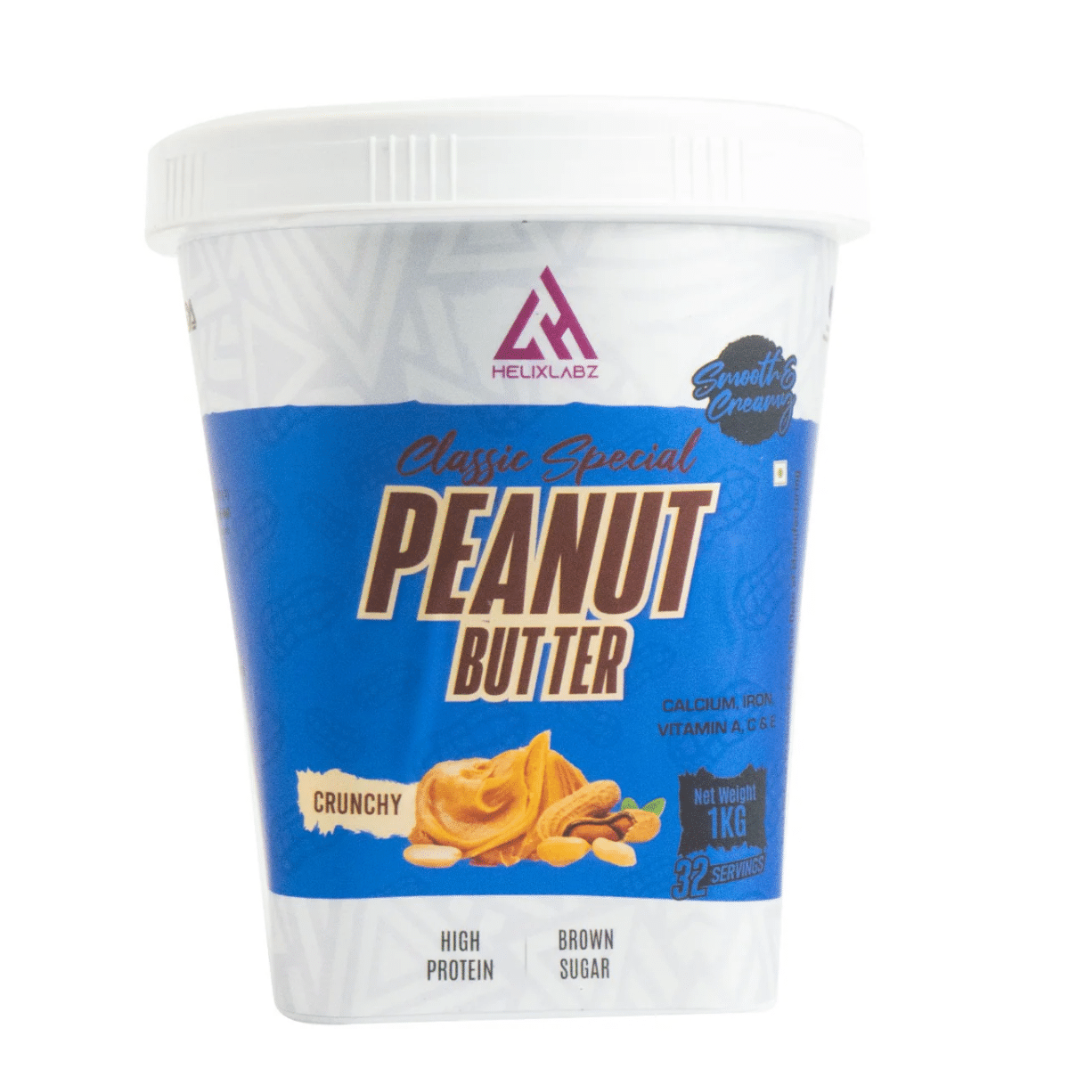 Helixlabz Crunchy High Protein Peanut Butter with Brown Sugar , Calcium ,Iron and other Vitamin A C & E | 1 Kg| Classic Special Crunchy
Helixlabz Crunchy High Protein Peanut Butter with Brown Sugar , Calcium ,Iron and other Vitamin A C & E | 1 Kg| Classic Special Crunchy