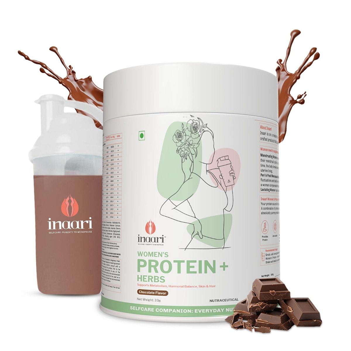 Inaari Women's Protein and Herbs for Women | Lean Metabolism, Hormonal Balance and Beauty | Herbal Protein Powder with Shaker | Contains antioxidan...
Inaari Women's Protein and Herbs for Women | Lean Metabolism, Hormonal Balance and Beauty | Herbal Protein Powder with Shaker | Contains antioxidan...