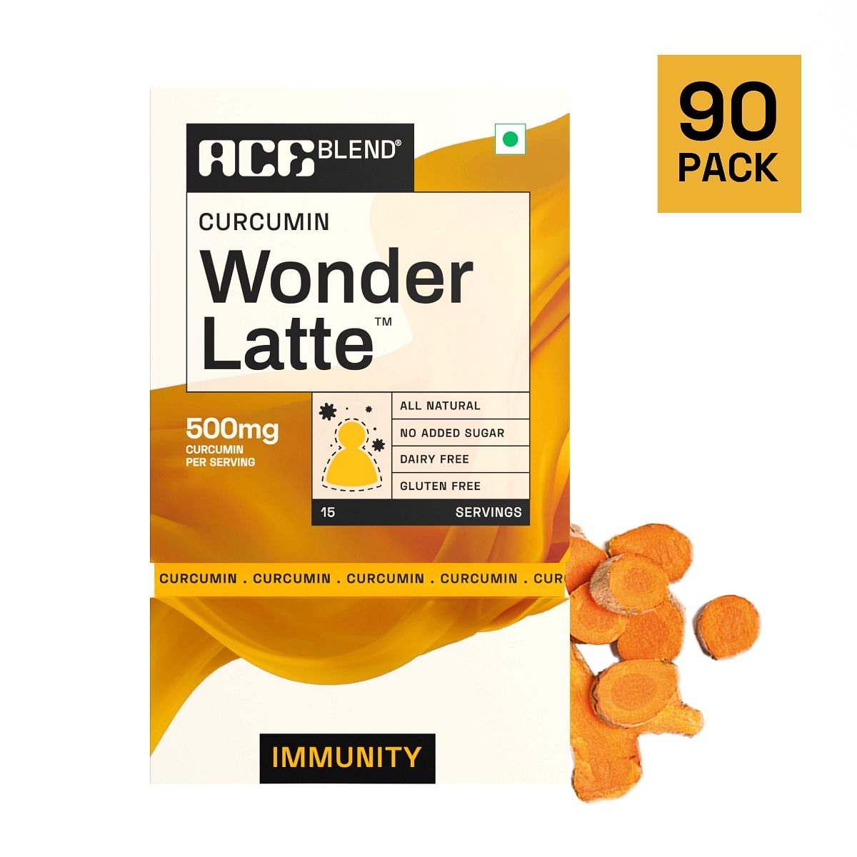 Ace Blend Curcumin WONDER LATTE | 90 Serves | Turmeric Extract | MCT powder | Bio Piperine | 100% Natural Cinnamon Flavour | High Immunity | Anti i...
Ace Blend Curcumin WONDER LATTE | 90 Serves | Turmeric Extract | MCT powder | Bio Piperine | 100% Natural Cinnamon Flavour | High Immunity | Anti i...