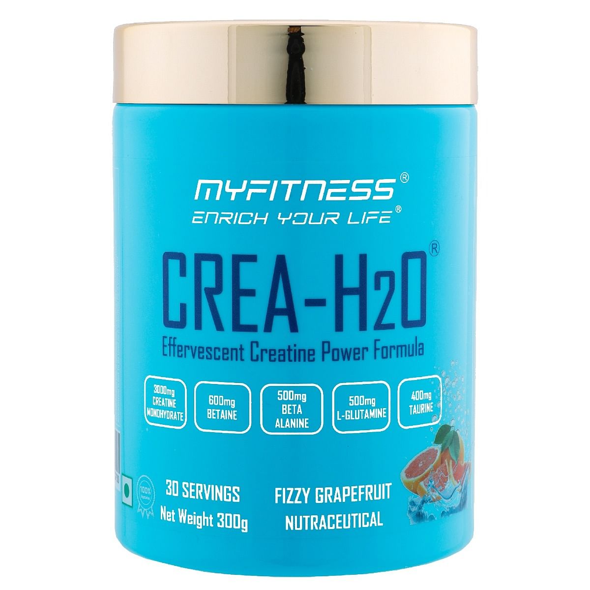 MYFITNESS ® CREA-H2O Creatine Monohydrate 30 Servings| 3000mg Creatine Monohydrate|600mg Betaine|500mg Beta Alanine|500mg L-Glutamine|600mg Electr...
MYFITNESS ® CREA-H2O Creatine Monohydrate 30 Servings| 3000mg Creatine Monohydrate|600mg Betaine|500mg Beta Alanine|500mg L-Glutamine|600mg Electr...