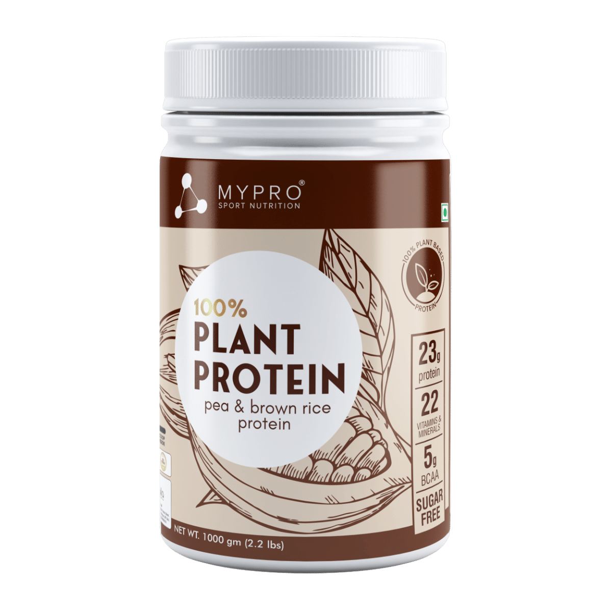 Mypro Sport Nutrition Plant Protein Powder Pea & Brown Rice Protein (23g protein,22 Vitamins & minerals,5g BCAA) Plant Based Vegan Protein Suppleme...
Mypro Sport Nutrition Plant Protein Powder Pea & Brown Rice Protein (23g protein,22 Vitamins & minerals,5g BCAA) Plant Based Vegan Protein Suppleme...