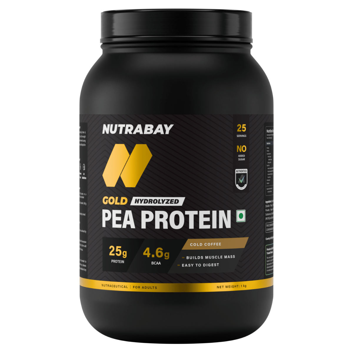 Nutrabay Gold Pea Protein Powder | 25g Pea Protein, 4.6g BCAA, 5g Soluble Fiber, Healthy Fats | Cold Coffee Flavour | Faster Recovery & Smooth Dige...
Nutrabay Gold Pea Protein Powder | 25g Pea Protein, 4.6g BCAA, 5g Soluble Fiber, Healthy Fats | Cold Coffee Flavour | Faster Recovery & Smooth Dige...