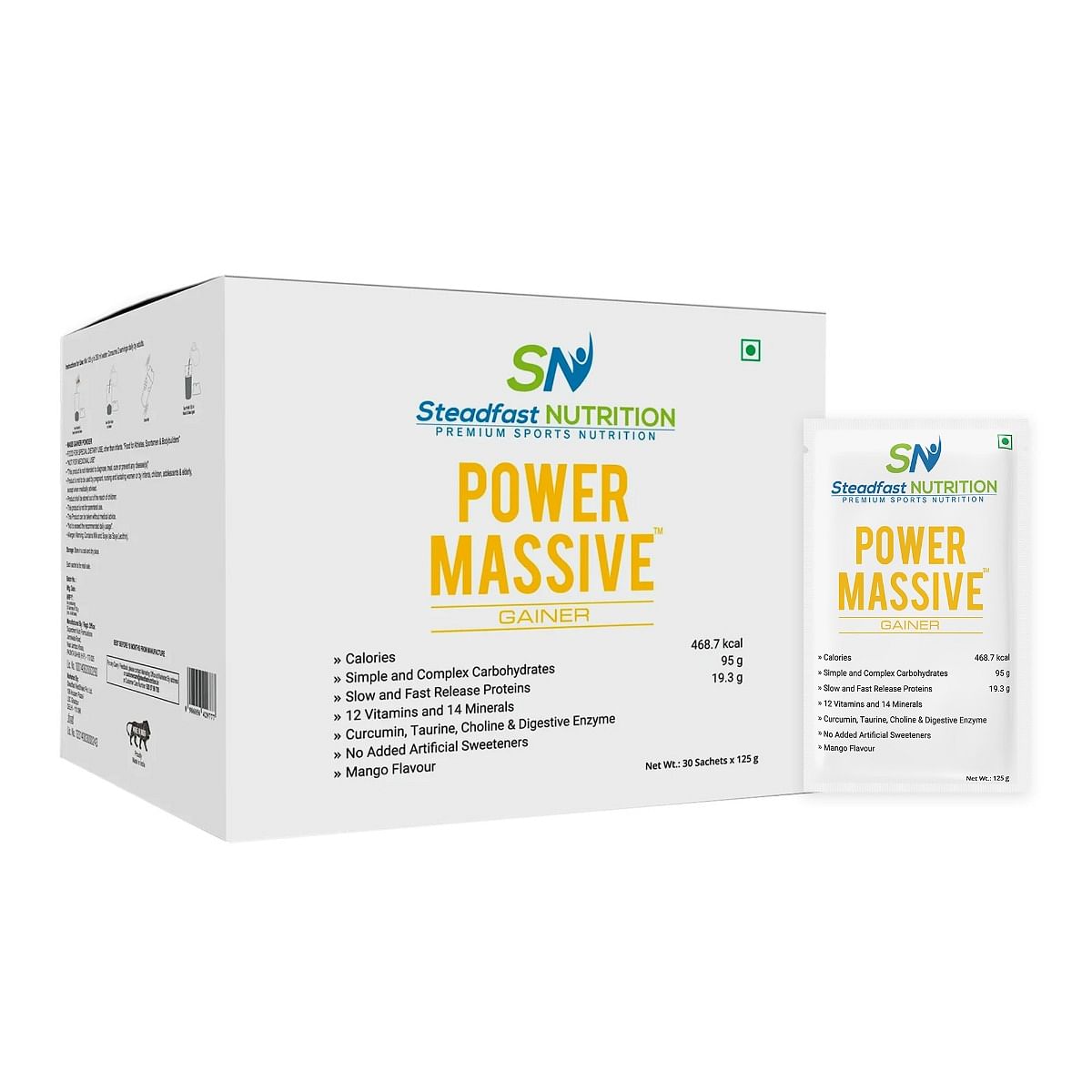 Steadfast Nutrition Power Massive |Mass Gainer for Men| Protein Powder for Weight Gain, Muscle Gainer, Muscle Mass and Fast Results 3.7kg |Blend of...
Steadfast Nutrition Power Massive |Mass Gainer for Men| Protein Powder for Weight Gain, Muscle Gainer, Muscle Mass and Fast Results 3.7kg |Blend of...