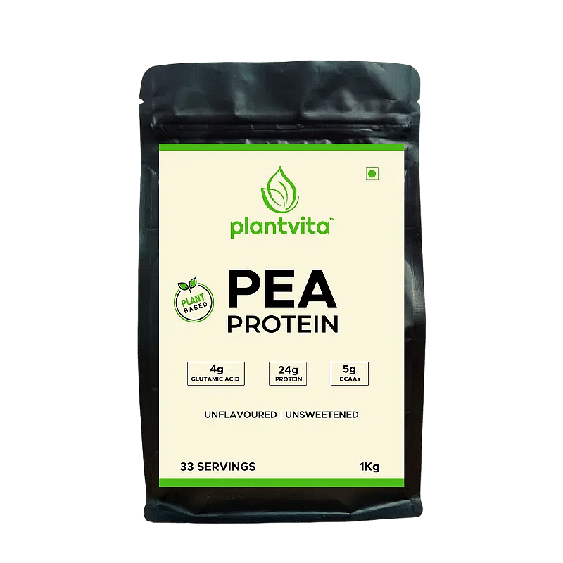 PlantVita Pea Protein Powder for Muscle Growth & Weight Loss with 24g Protein ( Unflavoured & Unsweetened, 1Kg )
PlantVita Pea Protein Powder for Muscle Growth & Weight Loss with 24g Protein ( Unflavoured & Unsweetened, 1Kg )