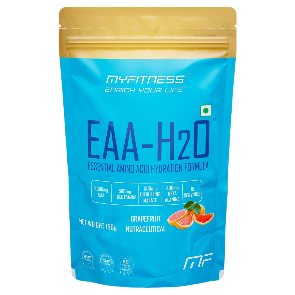 MYFITNESS EAA H2O | 6000mg EAA | 850mg Electrolyte Blend | 500mg L-Glutamine | 500mg Citrulline Malate | 400mg Beta Alanine | 200mg Taurine | EAA S...
MYFITNESS EAA H2O | 6000mg EAA | 850mg Electrolyte Blend | 500mg L-Glutamine | 500mg Citrulline Malate | 400mg Beta Alanine | 200mg Taurine | EAA S...