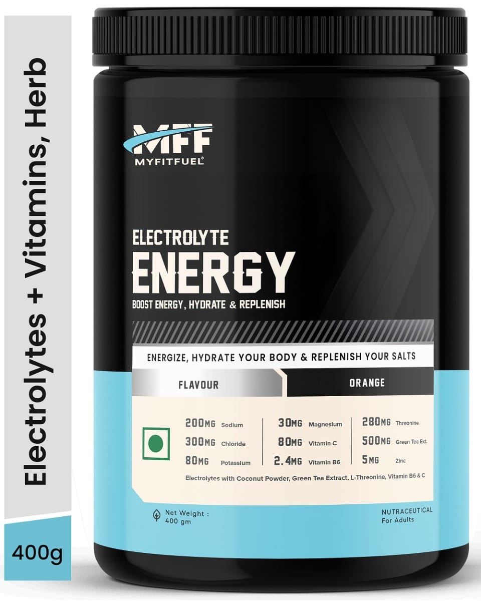 MyFitFuel Electrolyte Energy Hydration Replenishment + Green Tea Ext, Threonine 400 Orange
MyFitFuel Electrolyte Energy Hydration Replenishment + Green Tea Ext, Threonine 400 Orange