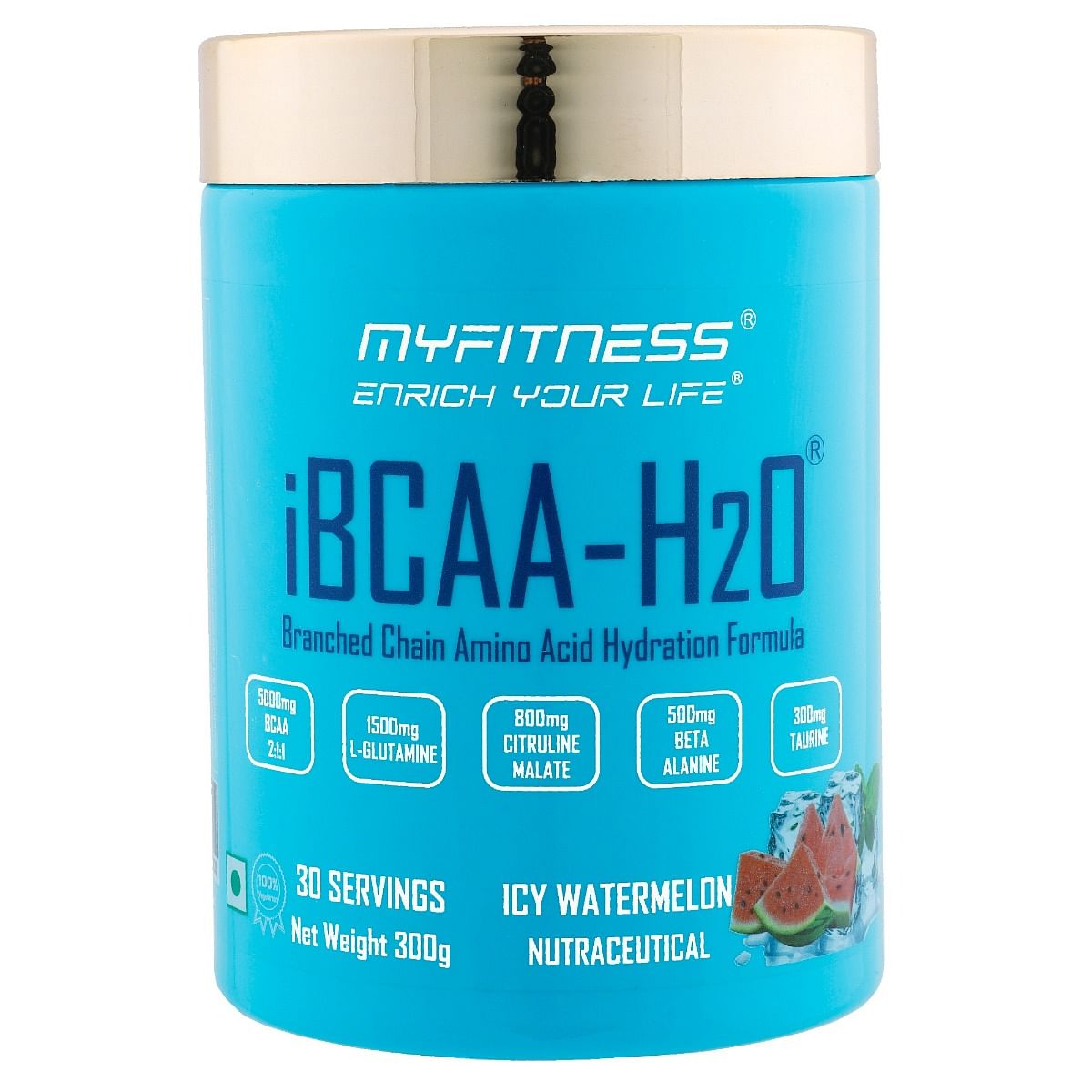 MYFITNESS ® iBCAA-H2O BCAA 30 Servings|5000mg BCAA 2:1:1| 1500mg L-Glutamine|800mg Citruline Malate| 500mg Beta Alanine|300mg Taurine| 850mg Electr...
MYFITNESS ® iBCAA-H2O BCAA 30 Servings|5000mg BCAA 2:1:1| 1500mg L-Glutamine|800mg Citruline Malate| 500mg Beta Alanine|300mg Taurine| 850mg Electr...