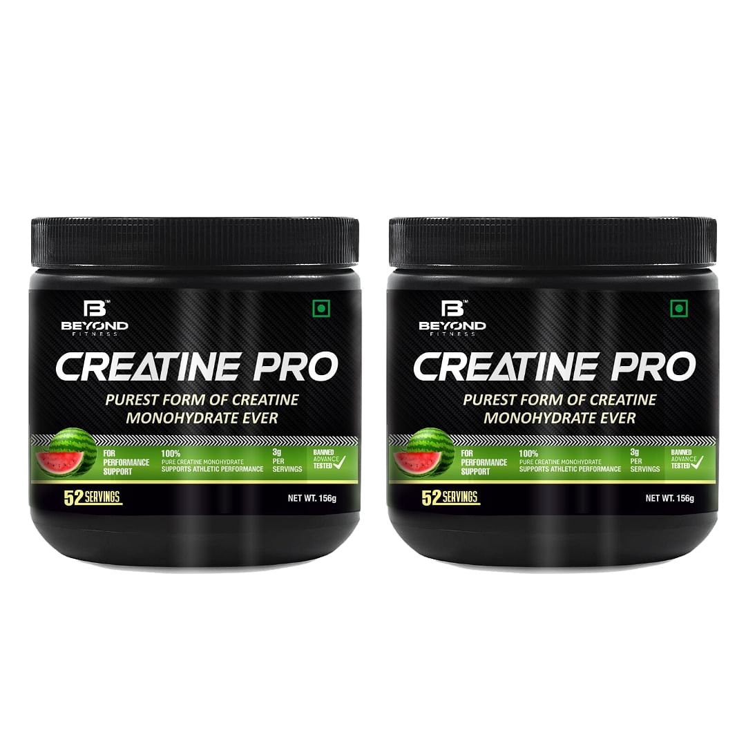 Beyond Fitness Creatine Pro-Supports Muscle Energy and Strength, 3000mg pure Creatine Monohydrate, Watermelon, 312gm (Pack of 2)
Beyond Fitness Creatine Pro-Supports Muscle Energy and Strength, 3000mg pure Creatine Monohydrate, Watermelon, 312gm (Pack of 2)