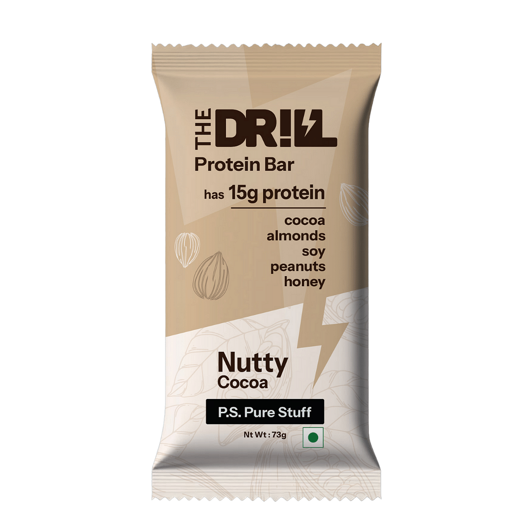 The Drill - Protein Bars, Nutty Cocoa- 15g Protein (Pack of 6) – No Added Sugar, No Preservatives, 100% Natural Ingredients - Only Pure Stuff – Hea...
The Drill - Protein Bars, Nutty Cocoa- 15g Protein (Pack of 6) – No Added Sugar, No Preservatives, 100% Natural Ingredients - Only Pure Stuff – Hea...