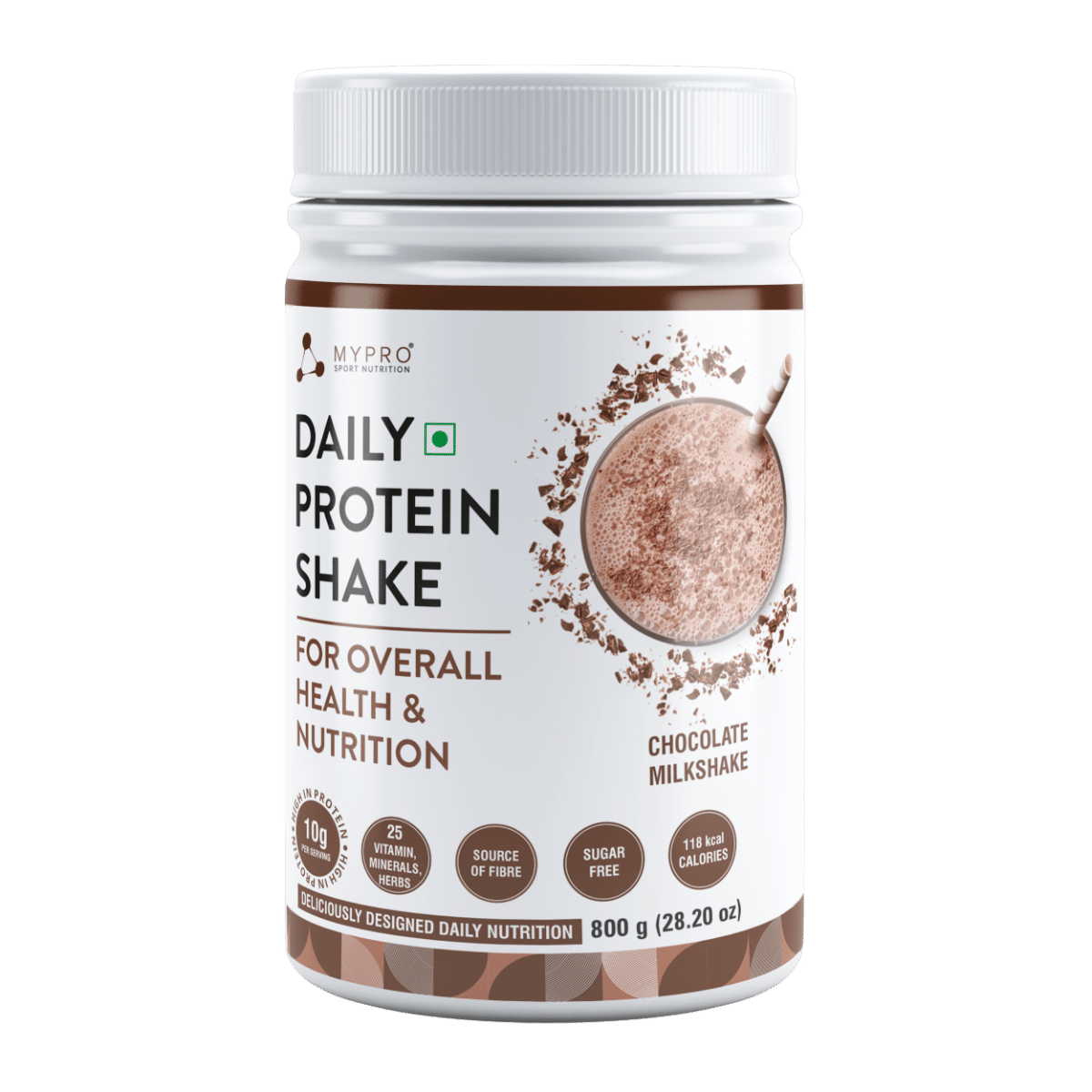 Mypro Sport Nutrition Daily Protein Shake 118 kcal Calories,25 Vitamin,Minerals & 7 Herbs,Provide Energy,Support Immunity & bone Health-For Men & W...
Mypro Sport Nutrition Daily Protein Shake 118 kcal Calories,25 Vitamin,Minerals & 7 Herbs,Provide Energy,Support Immunity & bone Health-For Men & W...