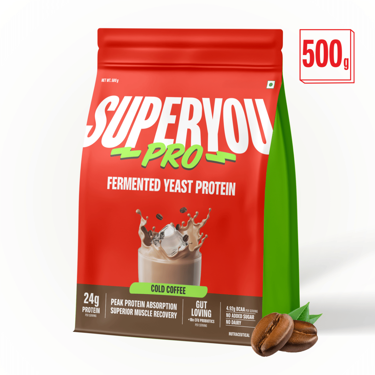 Superyou Pro Fermented Yeast Protein Isolate 500g | 24g Protein| Coffee | Higher Absorption than Plant Protein | Superior Muscle Recovery | Gut Fri...
Superyou Pro Fermented Yeast Protein Isolate 500g | 24g Protein| Coffee | Higher Absorption than Plant Protein | Superior Muscle Recovery | Gut Fri...