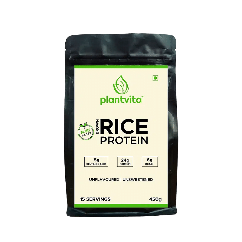 PlantVita Brown Rice Protein Powder for Muscle Growth & Weight Loss with 24g Protein ( Unflavoured & Unsweetened, 450g )
PlantVita Brown Rice Protein Powder for Muscle Growth & Weight Loss with 24g Protein ( Unflavoured & Unsweetened, 450g )