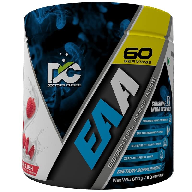 DC DOCTOR'S CHOICE EAA (Essential Amino Acids) BCAA for Intra-Workout/Post Workout 600grams (Litchie Slush, 60 Serving)
DC DOCTOR'S CHOICE EAA (Essential Amino Acids) BCAA for Intra-Workout/Post Workout 600grams (Litchie Slush, 60 Serving)