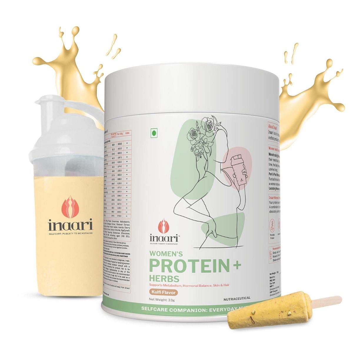 Inaari Women's Protein and Herbs for Women | Lean Metabolism, Hormonal Balance and Beauty | Herbal Protein Powder with Shaker | Contains antioxidan...
Inaari Women's Protein and Herbs for Women | Lean Metabolism, Hormonal Balance and Beauty | Herbal Protein Powder with Shaker | Contains antioxidan...