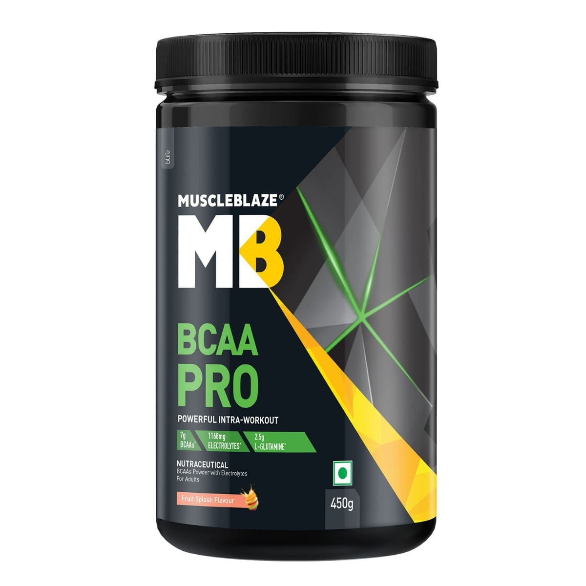MuscleBlaze BCAA Pro Powder, Powerful Intra Workout | With 7g Vegan BCAAs, 1168mg Electrolytes & 2.5g Glutamine (Fruit Splash, 450g, 30 Servings)
MuscleBlaze BCAA Pro Powder, Powerful Intra Workout | With 7g Vegan BCAAs, 1168mg Electrolytes & 2.5g Glutamine (Fruit Splash, 450g, 30 Servings)