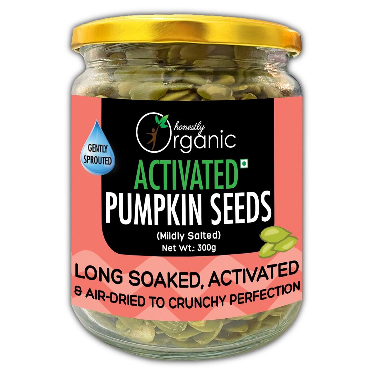 Activated/Sprouted Organic Pumpkin Seeds - Mildly Salted (Organic, Long Soaked & Air Dried to Crunchy Perfection) - 300g
Activated/Sprouted Organic Pumpkin Seeds - Mildly Salted (Organic, Long Soaked & Air Dried to Crunchy Perfection) - 300g
