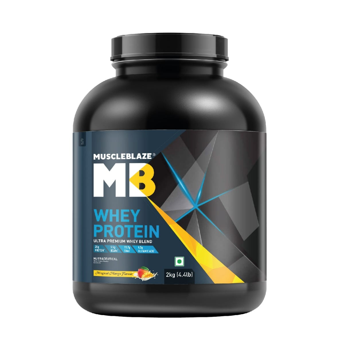 MuscleBlaze 100 Whey Protein, Ultra Premium Blend with Whey Protein Concentrate & Whey Protein Isolate, 25 g Protein per Scoop (Magical Mango, 2 kg...
MuscleBlaze 100 Whey Protein, Ultra Premium Blend with Whey Protein Concentrate & Whey Protein Isolate, 25 g Protein per Scoop (Magical Mango, 2 kg...