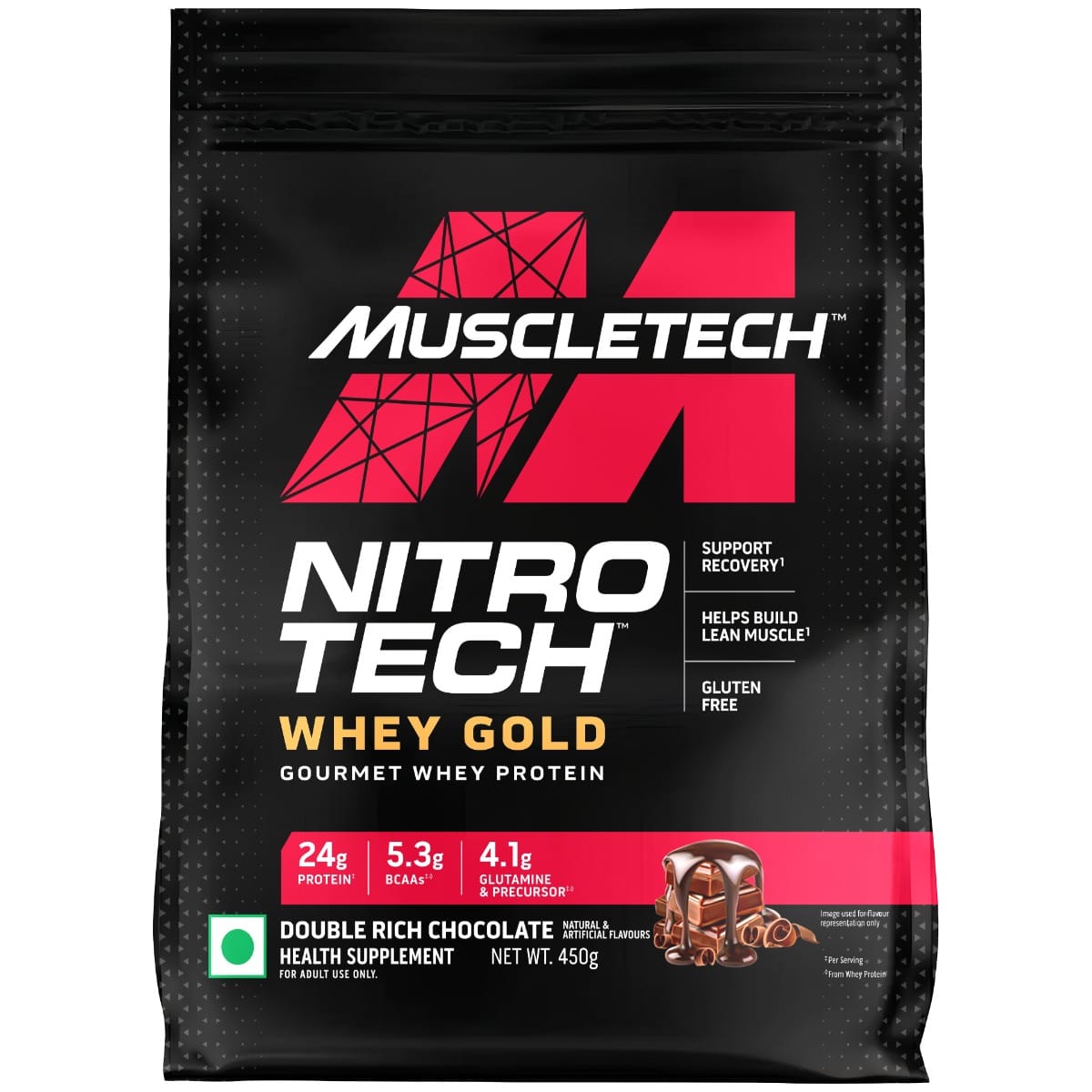 MuscleTech Nitro-Tech Whey Gold Protein Powder | 24 g Protein & 5.4 g BCAAs Per Serving | Supports Lean Muscle & Faster Recovery | Double Rich Cho...