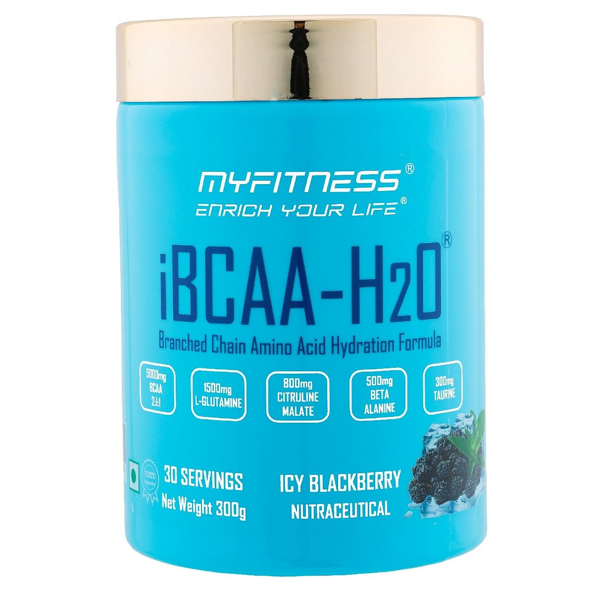 MYFITNESS ® iBCAA-H2O BCAA 30 Servings|5000mg BCAA 2:1:1| 1500mg L-Glutamine|800mg Citruline Malate| 500mg Beta Alanine|300mg Taurine| 850mg Electr...
MYFITNESS ® iBCAA-H2O BCAA 30 Servings|5000mg BCAA 2:1:1| 1500mg L-Glutamine|800mg Citruline Malate| 500mg Beta Alanine|300mg Taurine| 850mg Electr...