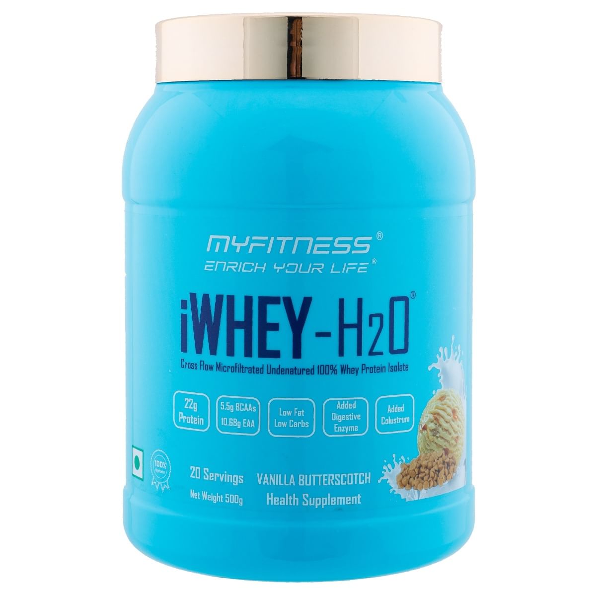 MYFITNESS ® iWHEY- H2O 20 Servings|Whey Protein Isolate| 88% Premium Whey Protein Isolate Per Serving|5.5g BCAA| 10.68g EAA| Added Digestive Enzyme...
MYFITNESS ® iWHEY- H2O 20 Servings|Whey Protein Isolate| 88% Premium Whey Protein Isolate Per Serving|5.5g BCAA| 10.68g EAA| Added Digestive Enzyme...