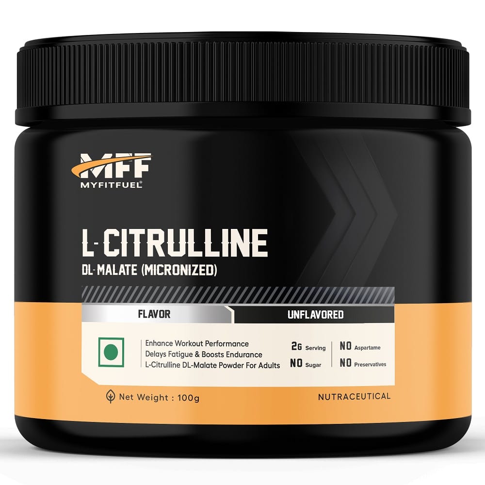 MyFitFuel Citrulline Malate (100 gm) Unflavoured
MyFitFuel Citrulline Malate (100 gm) Unflavoured