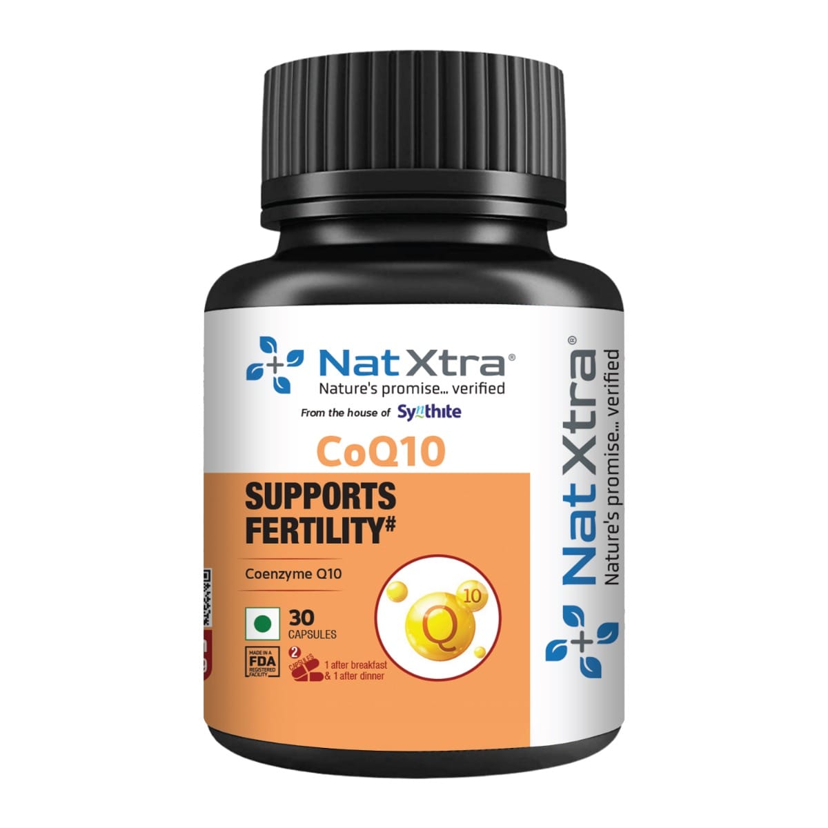Natxtra CoQ10 | Antioxidant Support for Sperm Health & Male Fertility | Reduces Oxidative Stress, Enhances Sperm Function & Boosts Reproductive Wel...