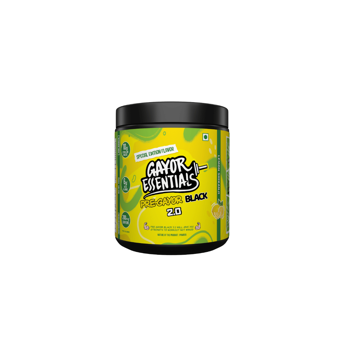 Gayor Essentials Pre Gayor Black 2.0 Optimally Dosed Advanced Pre Workout 10 g Citrulline Malate 6 g Beta Alanine 200 mg Caffeine L-Theanine Energy...
Gayor Essentials Pre Gayor Black 2.0 Optimally Dosed Advanced Pre Workout 10 g Citrulline Malate 6 g Beta Alanine 200 mg Caffeine L-Theanine Energy...