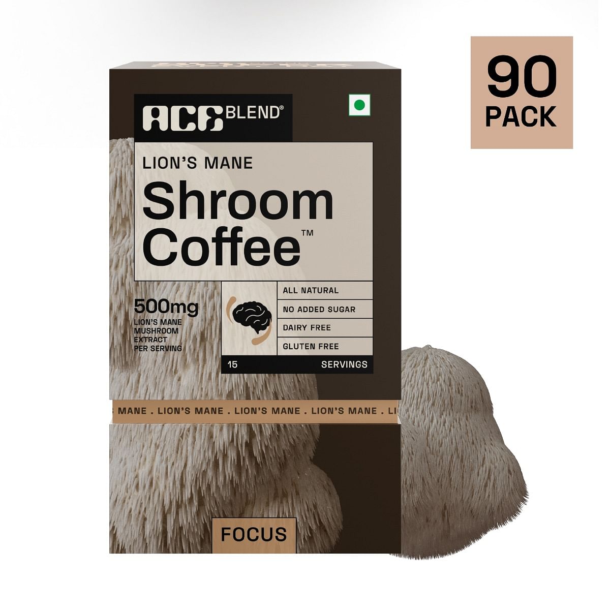 Ace Blend Lions Mane SHROOM COFFEE™ | 90 serves | Mushroom Coffee | KSM 66 Ashwagandha | L-Theanine | MCT | Focus | Memory | 100% Arabica | Instant...
Ace Blend Lions Mane SHROOM COFFEE™ | 90 serves | Mushroom Coffee | KSM 66 Ashwagandha | L-Theanine | MCT | Focus | Memory | 100% Arabica | Instant...